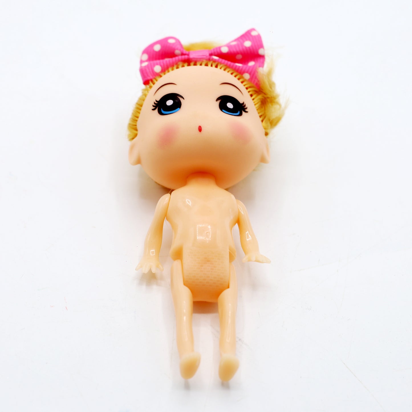 Doll Cake Topper Plastic Small With Golden Hair