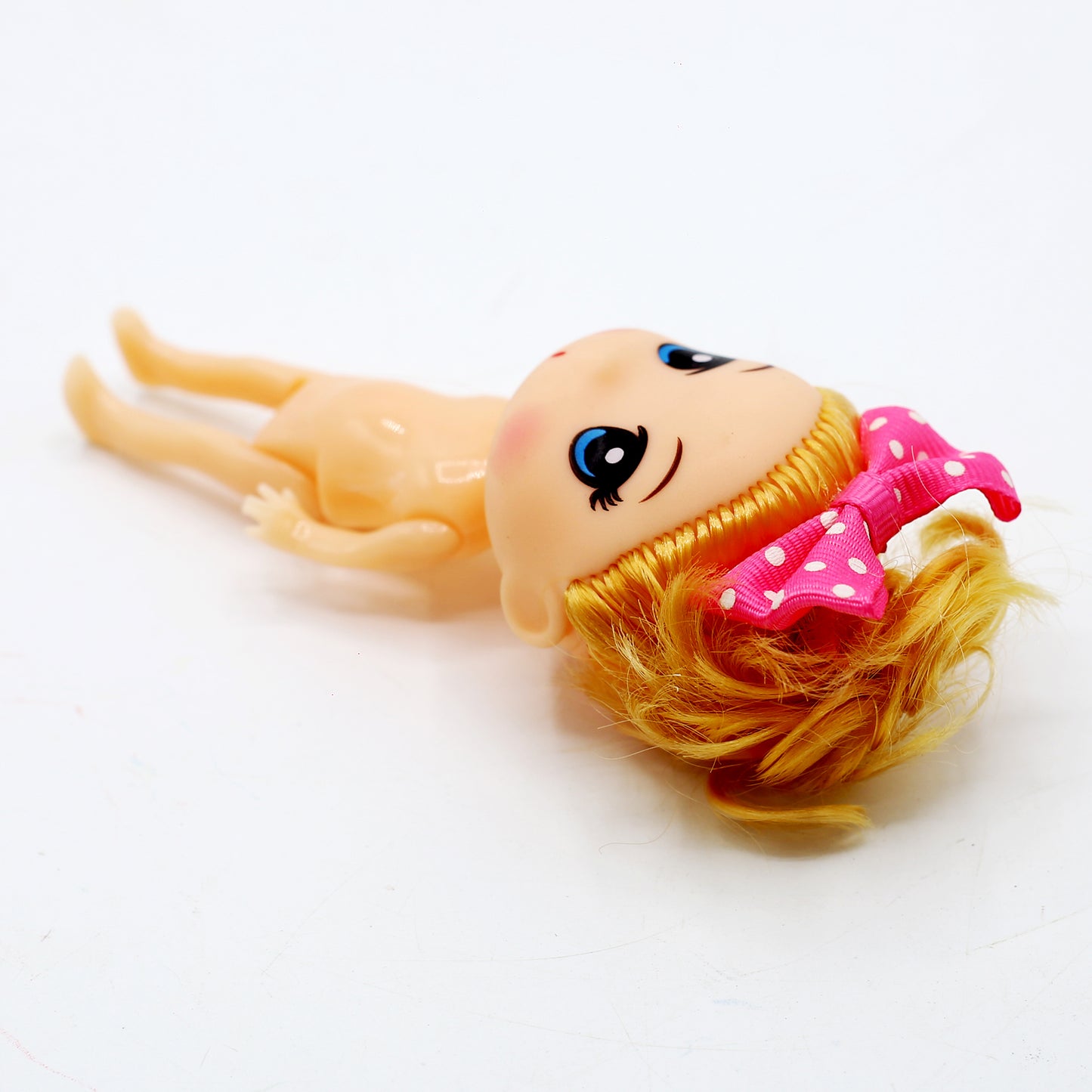 Doll Cake Topper Plastic Small With Golden Hair