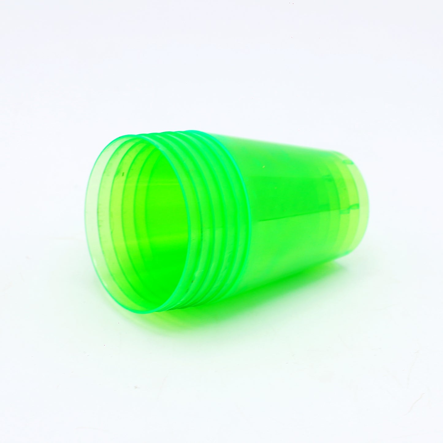 Green Round Short Glass 6 Pcs Set