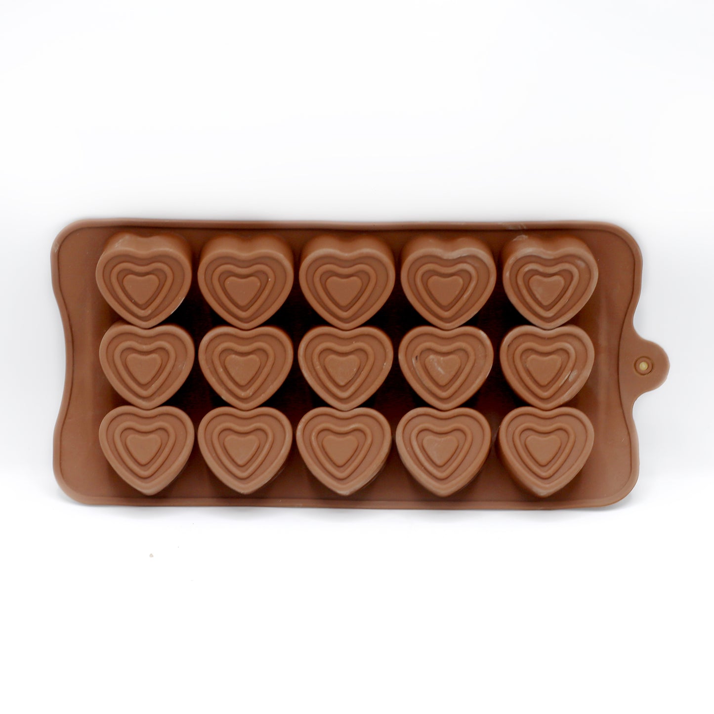 Triple Heart Silicone Chocolate Mold 15 Cavity