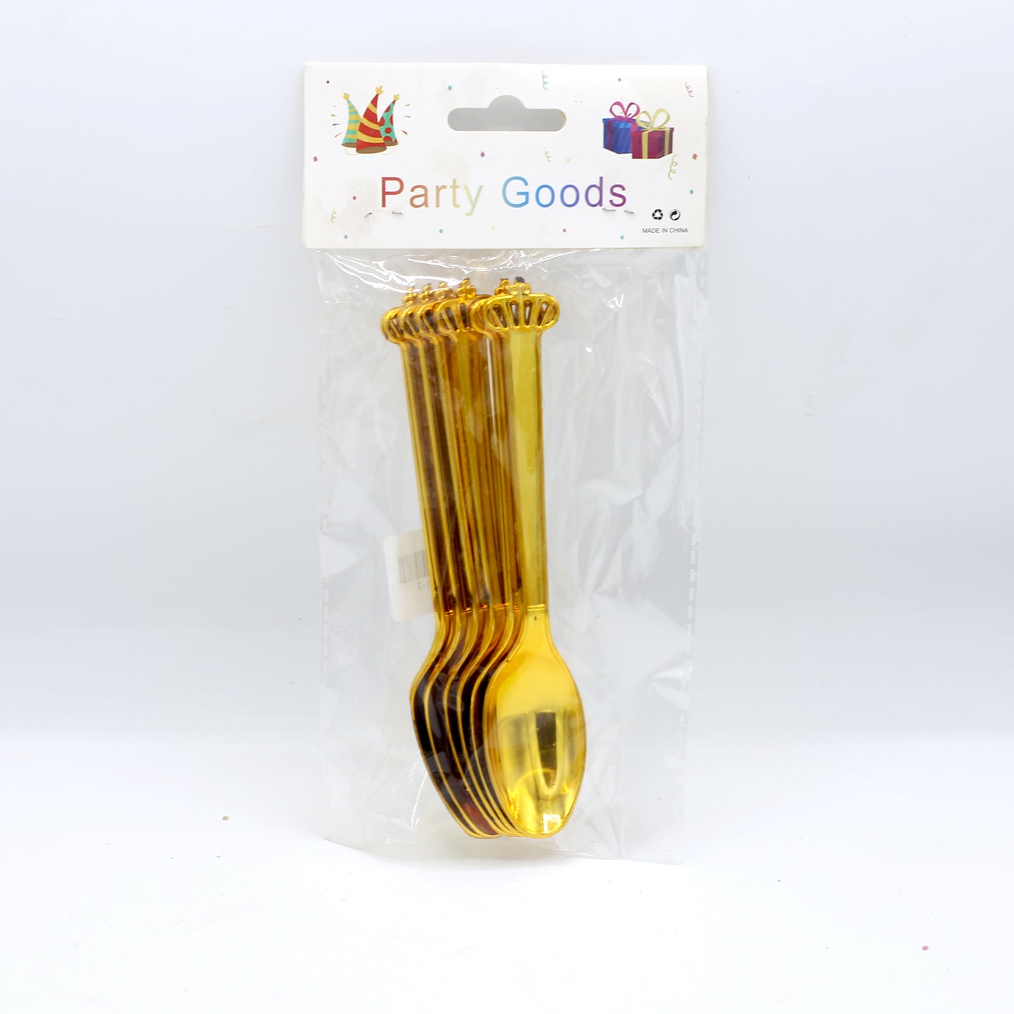 Dispossible Crown Golden Spoon 6Pcs Set
