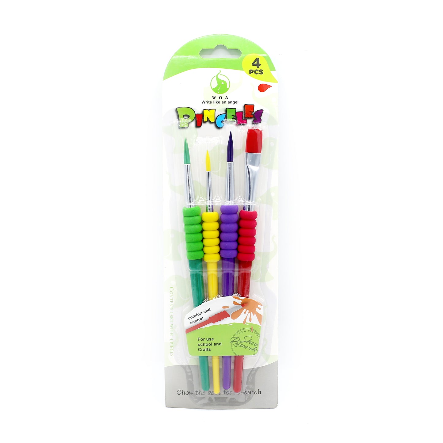 PINCELES  Brush 4Pcs set