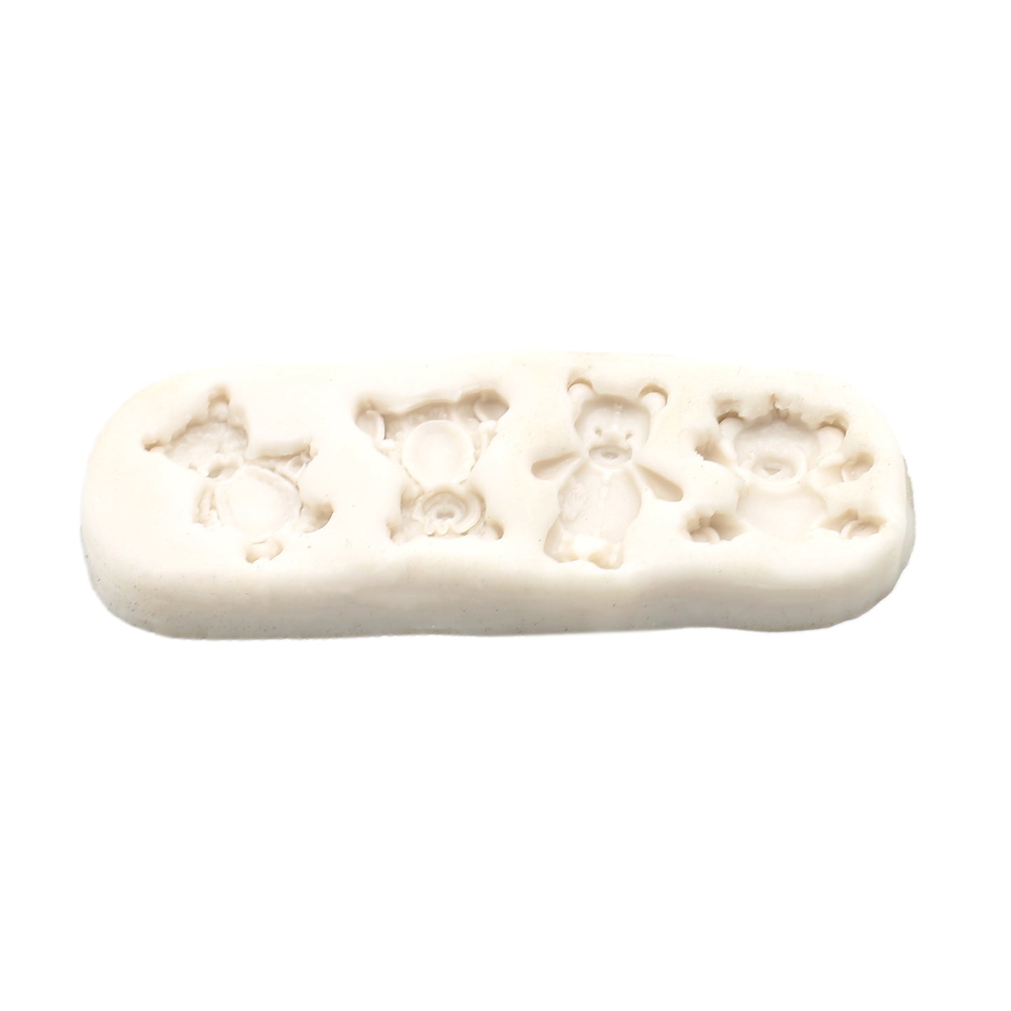 Bear Family Silicone Fondant Mold 4 Cav