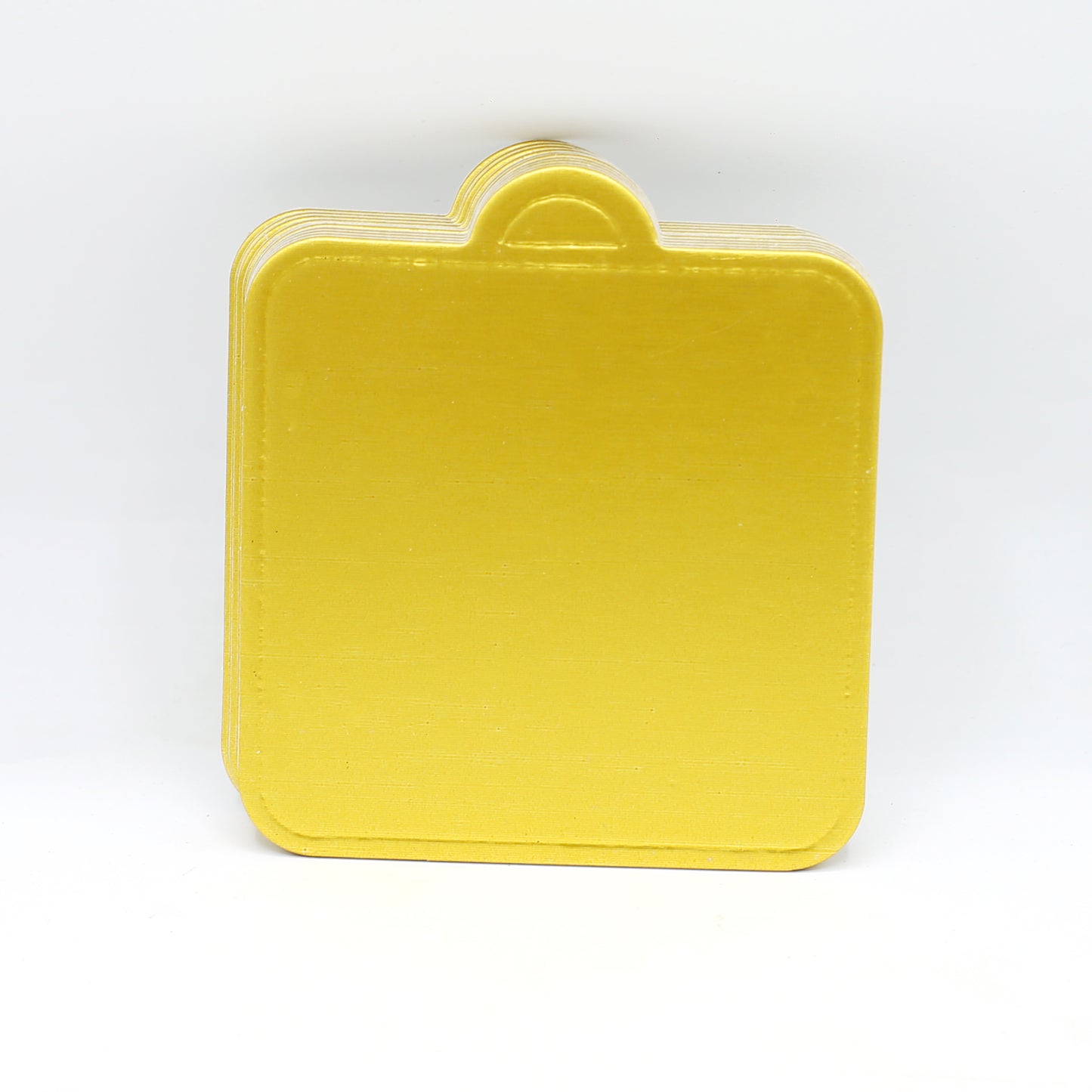 Square Shape Pastry Placer Board Golden 10Pcs Pack (Design 2)