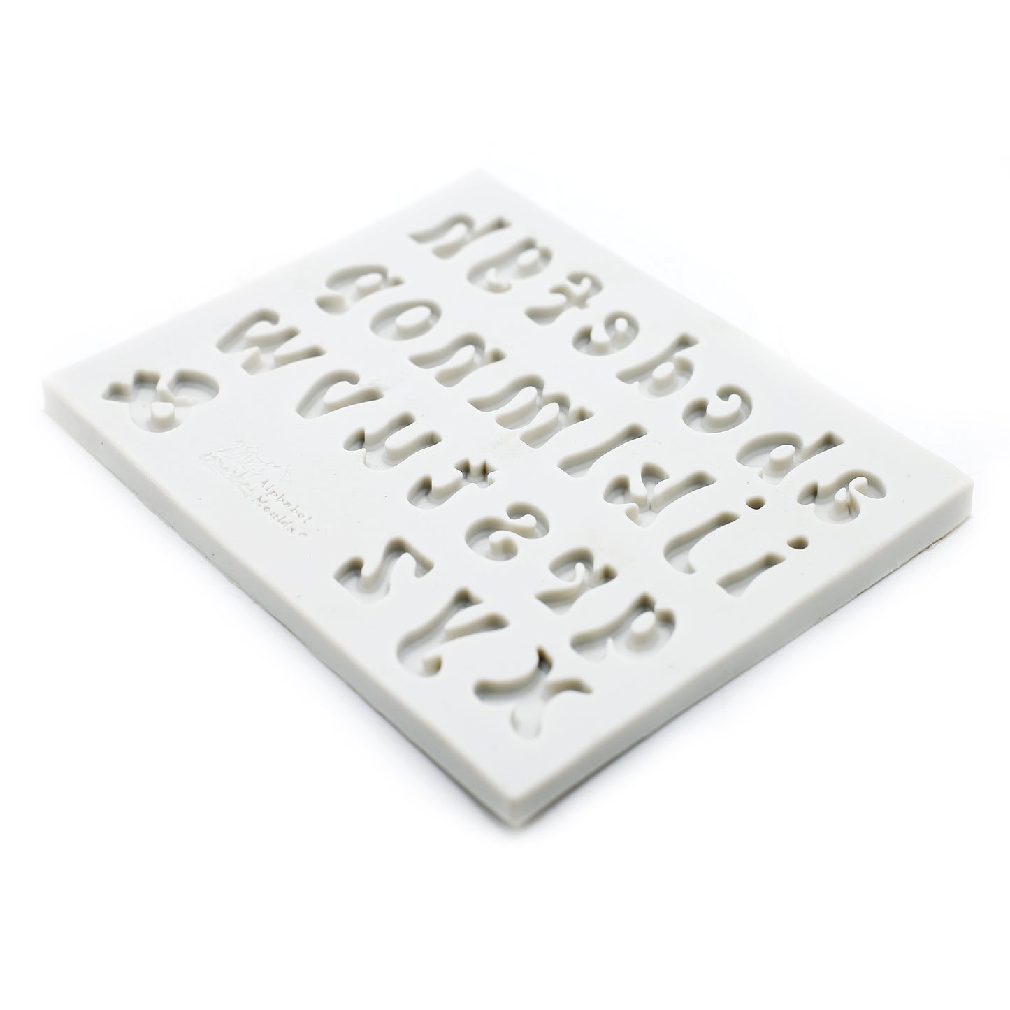 Lowercase Stylish Alphabet Silicone Fondant Mold 27 Cavity