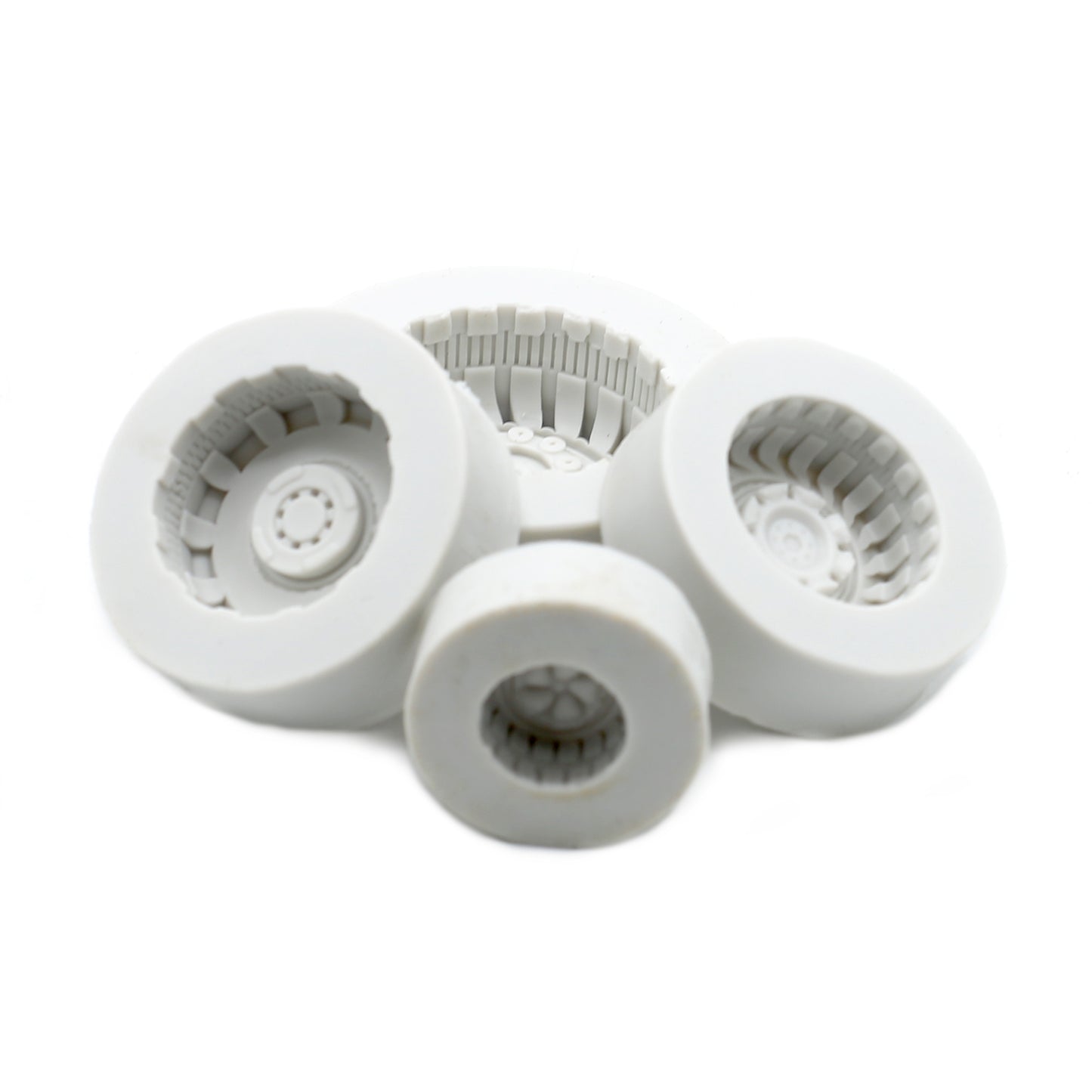 Wheel Fondant Mold 4Pcs Set