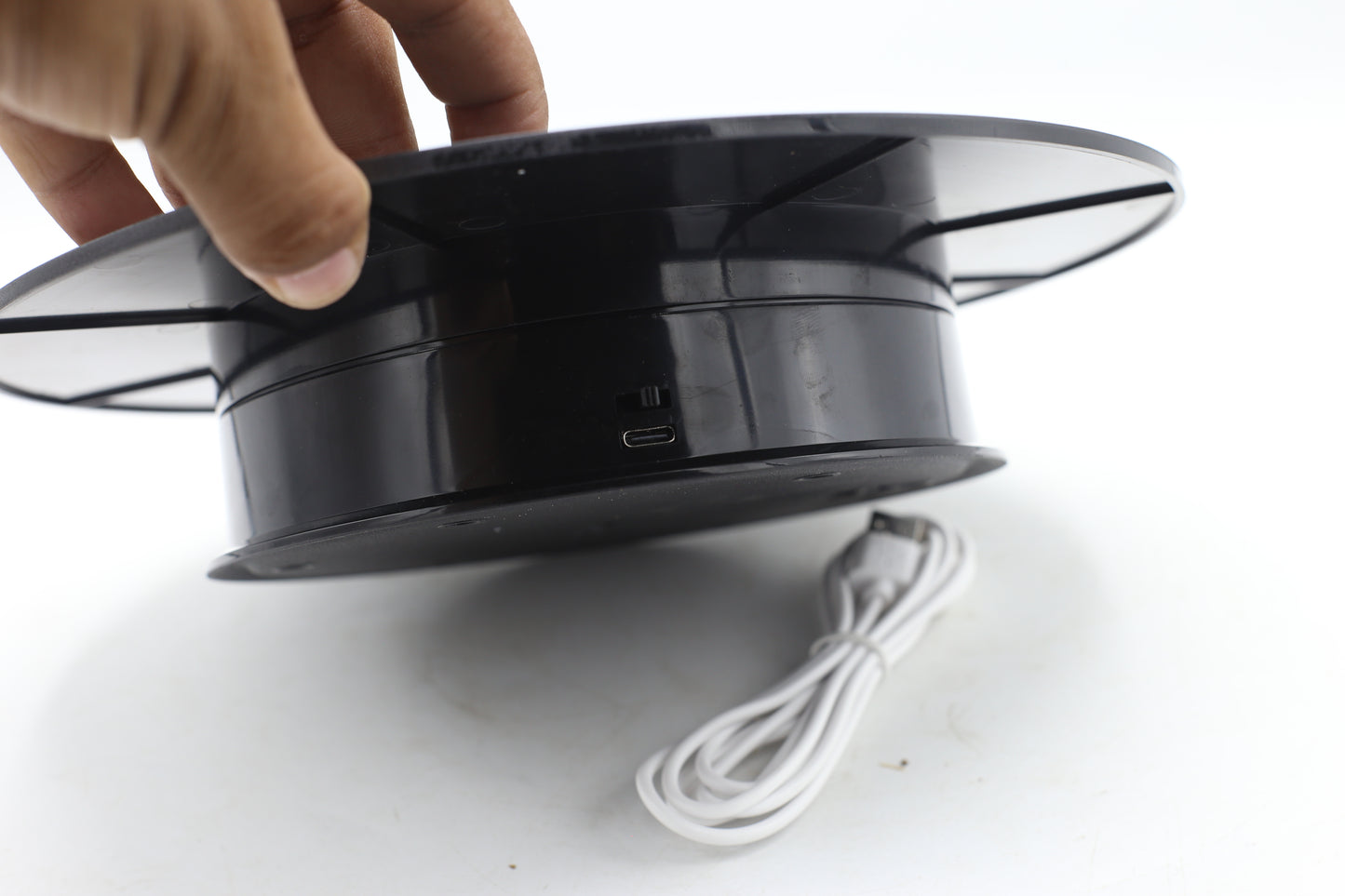 Rechargeable Cake Rotating Turntable Round Plastic 25cm