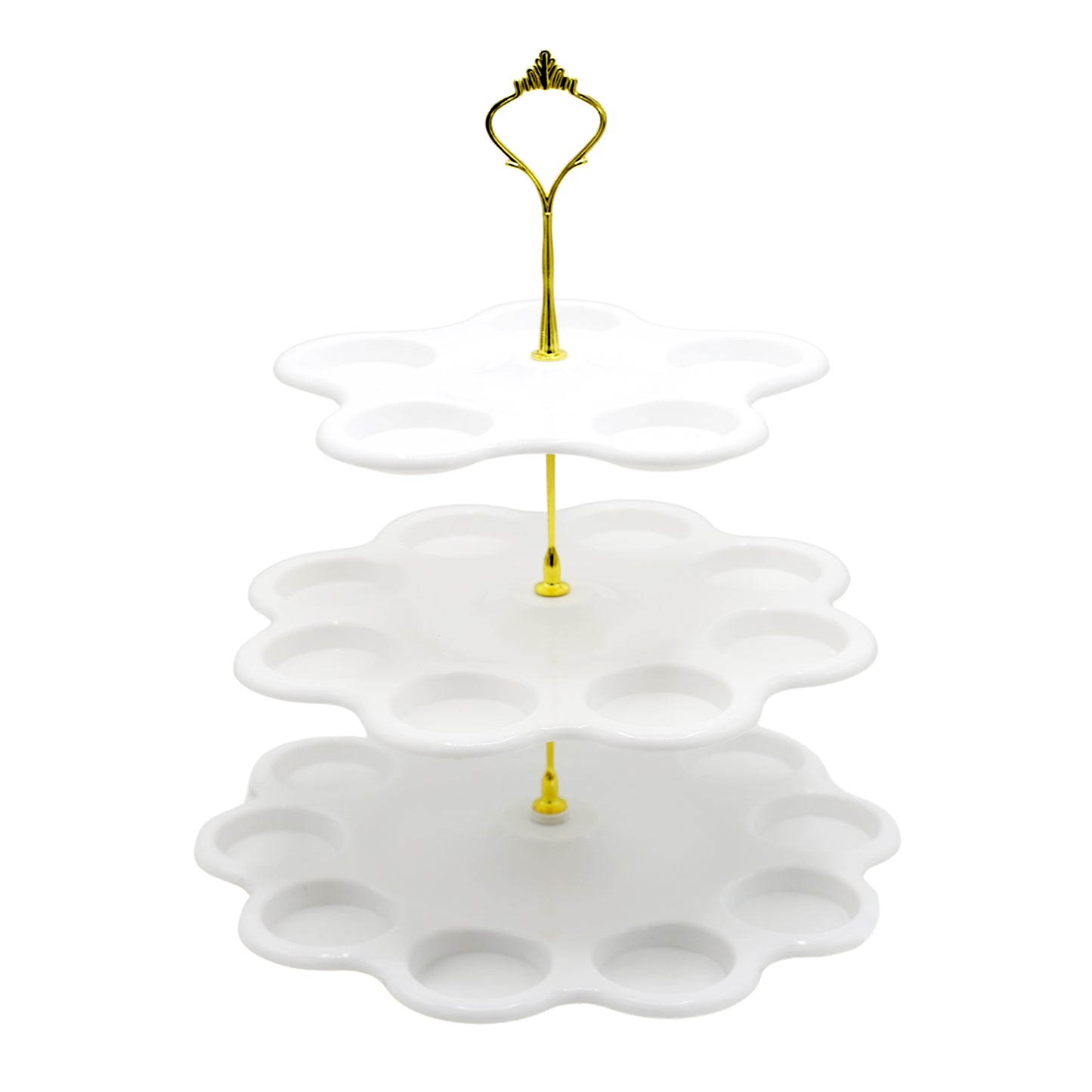 3-Tier Mini Cupcake Stand Plastic