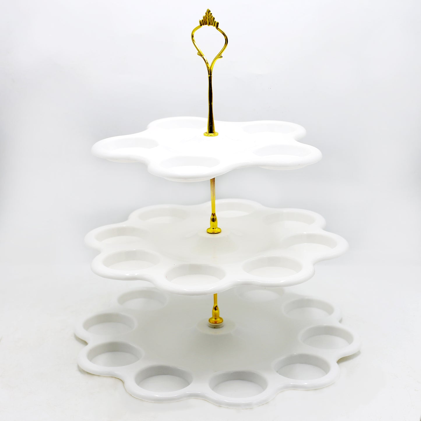 3-Tier Mini Cupcake Stand Plastic