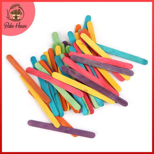 Ice Cream Popsicle Sticks Colorful Small Size