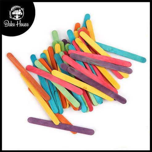 Ice Cream Popsicle Sticks Colorful Small Size