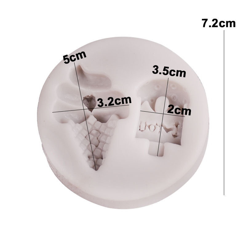 Ice Cream Silicone Fondant Mold 2 Cavity