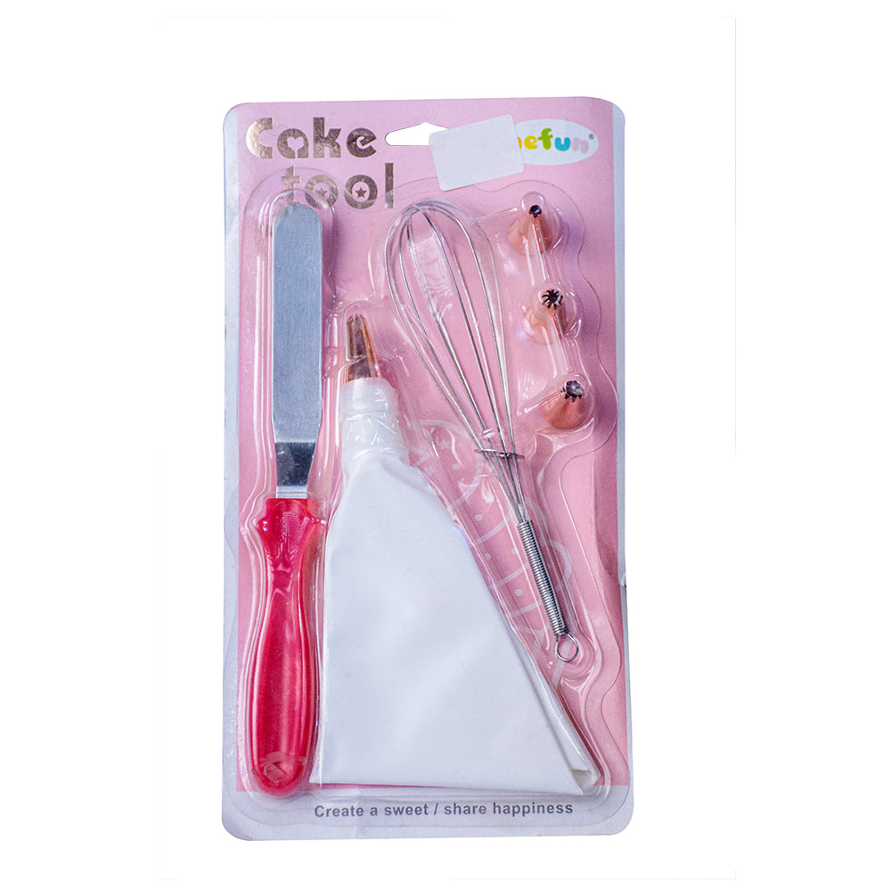 Icing Cake Tools Set Plastic & Stainless Steel (Wefun)