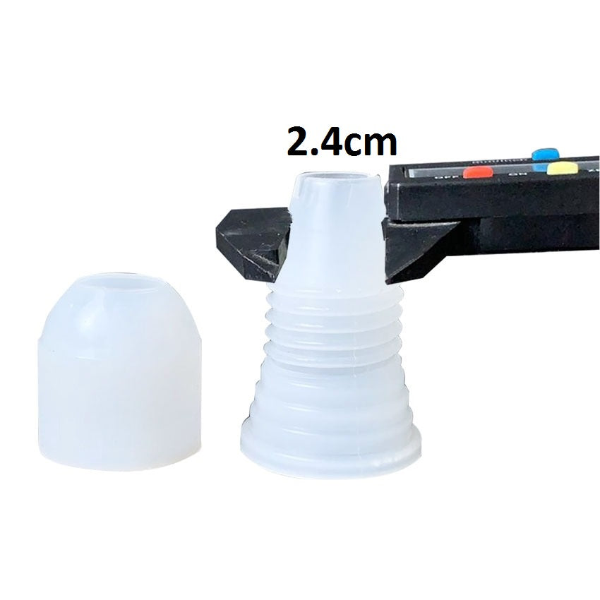 Icing Piping Bag Medium Size 2.5cm Diameter Nozzle Adapter Coupler Plastic