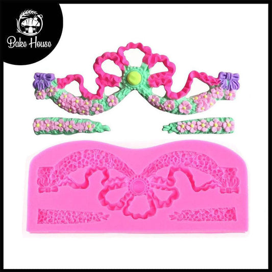 Imperial Crown Lace Silicone Fondant Cake Mold