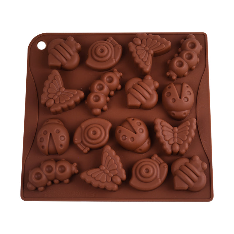 Insects Silicone Chocolate Mold 16 Cavity