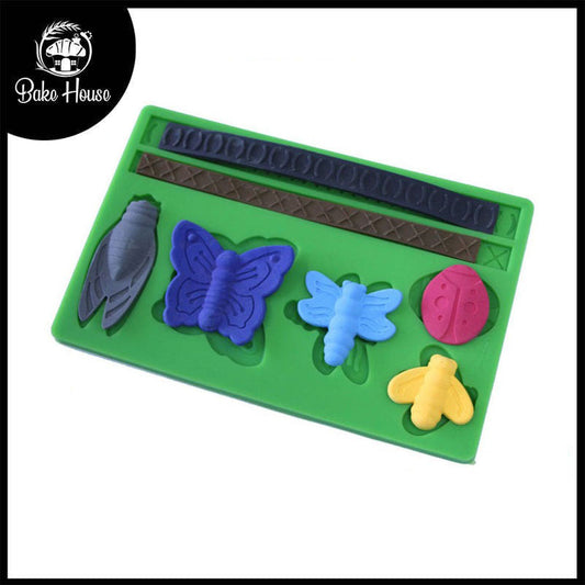 Insects Silicone Fondant & Gumpaste Mold Sheet