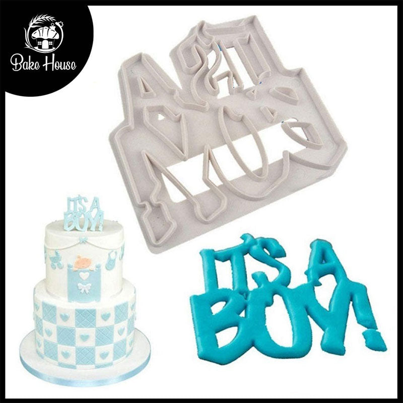 It's A Boy Fondant Cutter Plastic