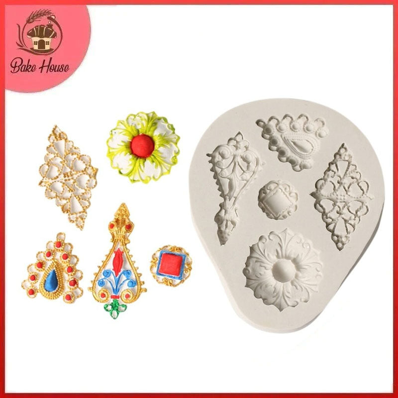 Jewelry Silicone Fondant & Chocolate Mold 5 Cavity