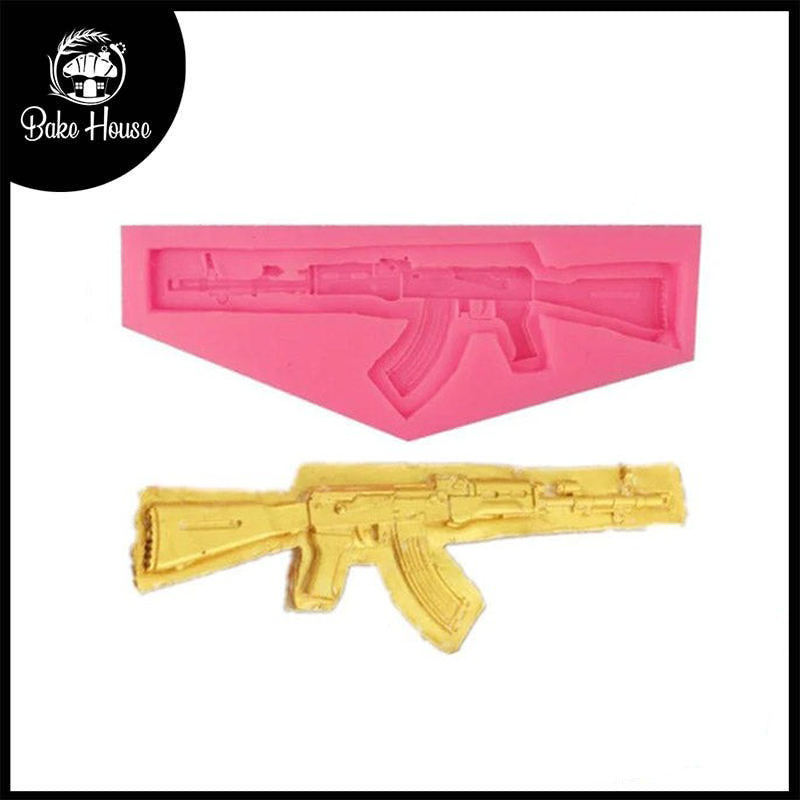 AK-47 Gun Silicone Fondant & Chocolate Mold