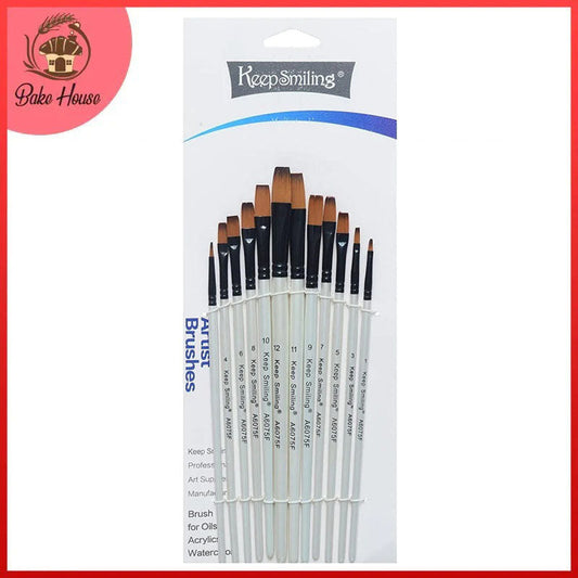 Keep Smiling  Artistic Brushes 12Pcs Set