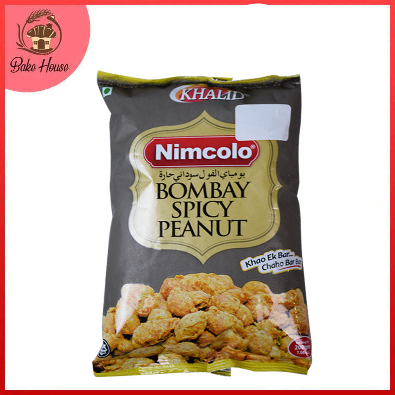 Khalid Foods Nimcolo Bombay Spicy Peanuts 200gm Pack