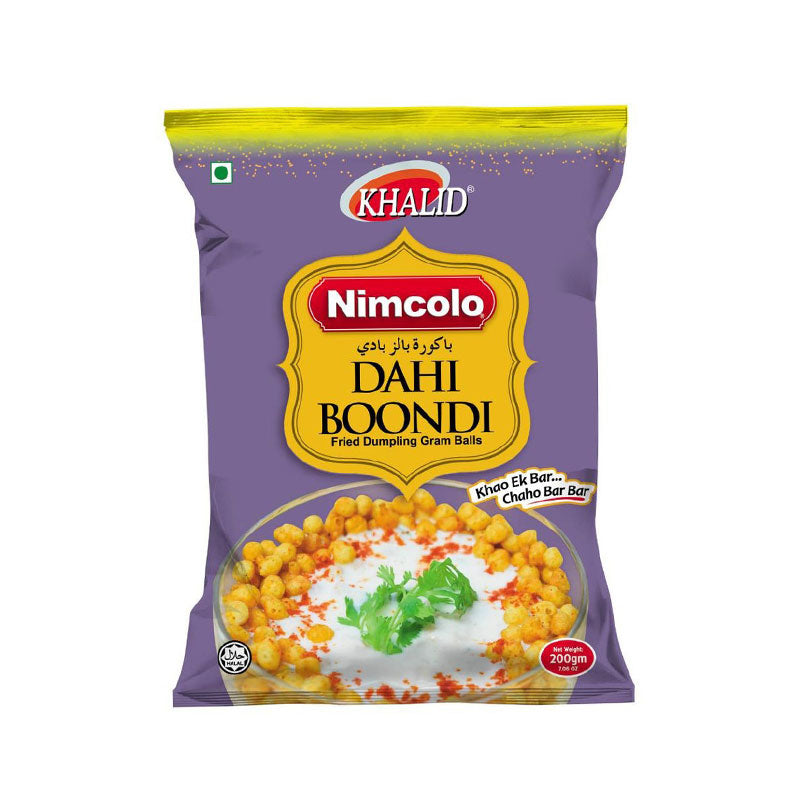 Khalid Foods Nimcolo Fried Dahi Boondi 200gm Pack