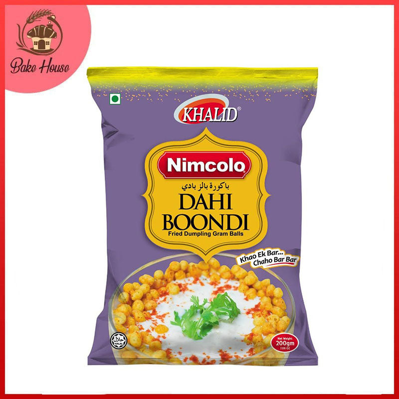 Khalid Foods Nimcolo Fried Dahi Boondi 200gm Pack