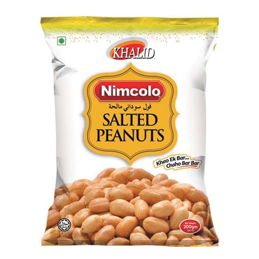Khalid Foods Nimcolo Salted Peanuts 200gm Pack