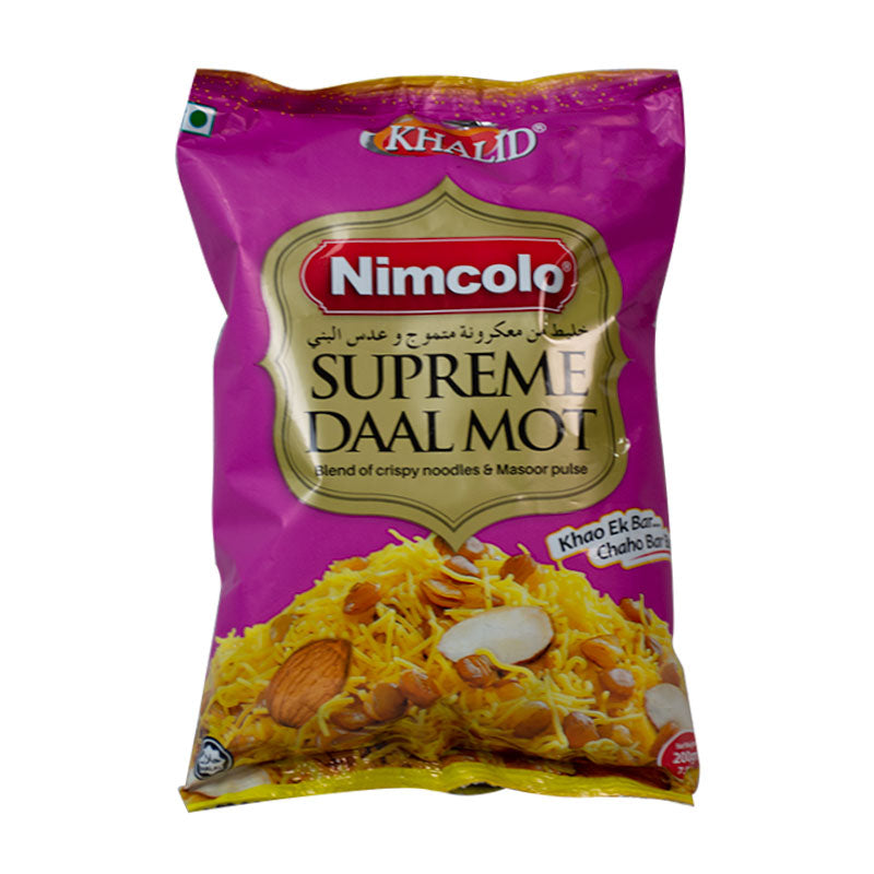 Khalid Foods Nimcolo Supreme Daal Mot 200gm Pack