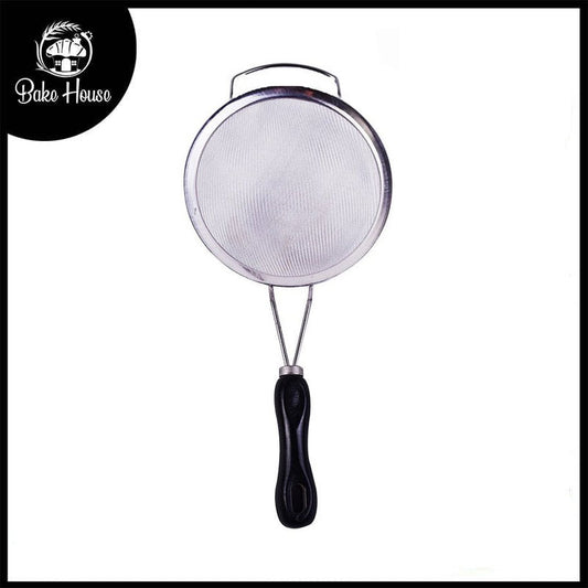 Kitchen Multipurpose Seive Strainer Black Handle 14cm Basket