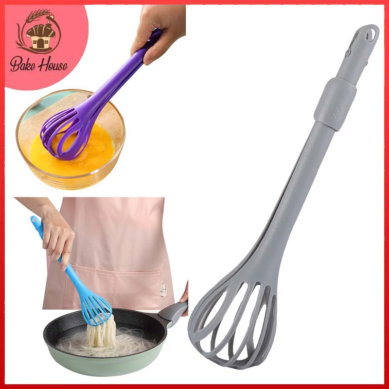 Kitchen Plastic Tong & Mixer with Lock