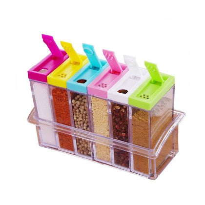 Kitchen Seasoning 6Pcs Set Plastic