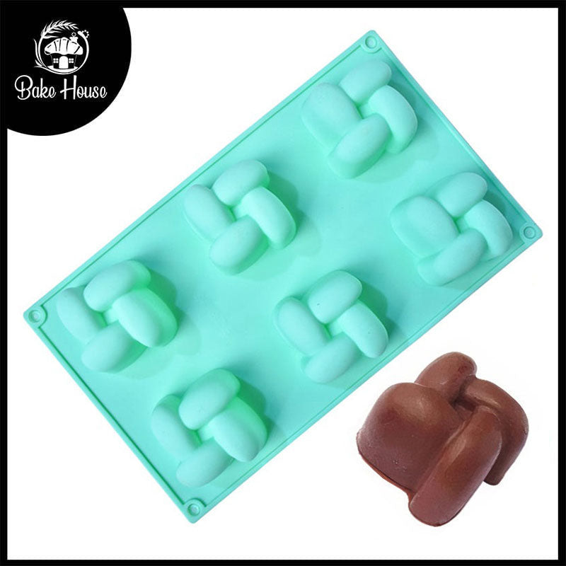 Knot Cake Silicone Dessert Mold 6 Cavity