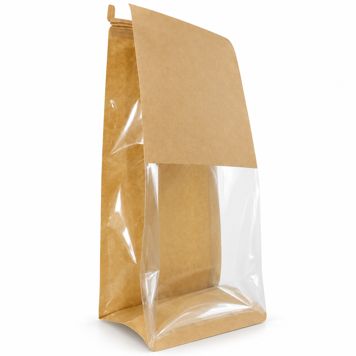 Brown Bread Paper Bag With Seal 28x22 cm