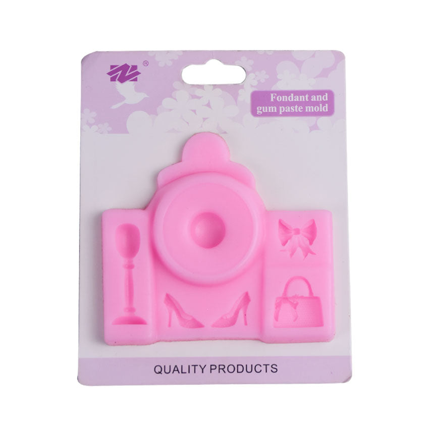 Ladies Fashion Accessories Silicone Fondant Mold 6 Cavity