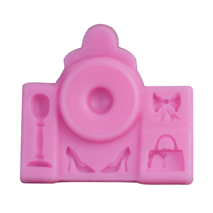 Ladies Fashion Accessories Silicone Fondant Mold 6 Cavity