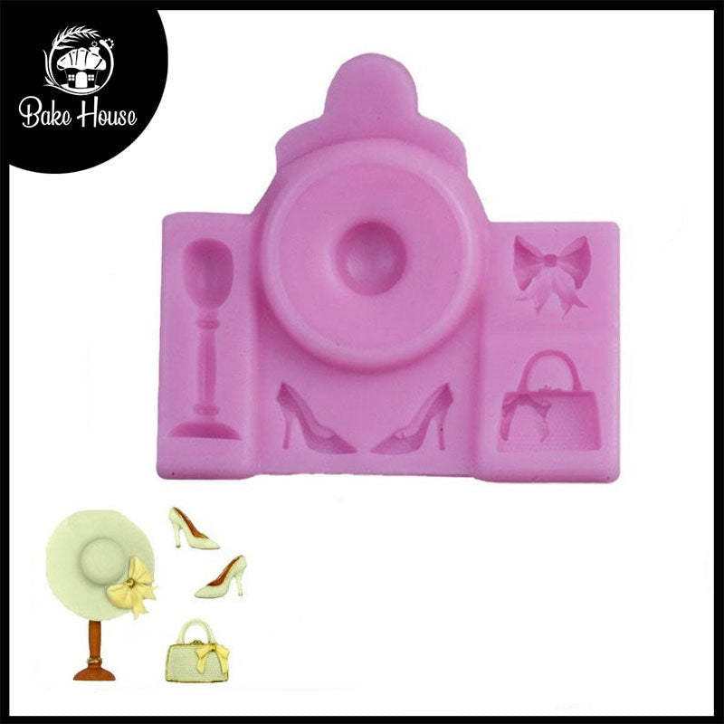 Ladies Fashion Accessories Silicone Fondant Mold 6 Cavity