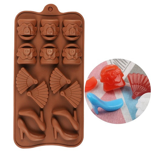 Ladies Theme Silicone Chocolate & Candy Mold 14 Cavity