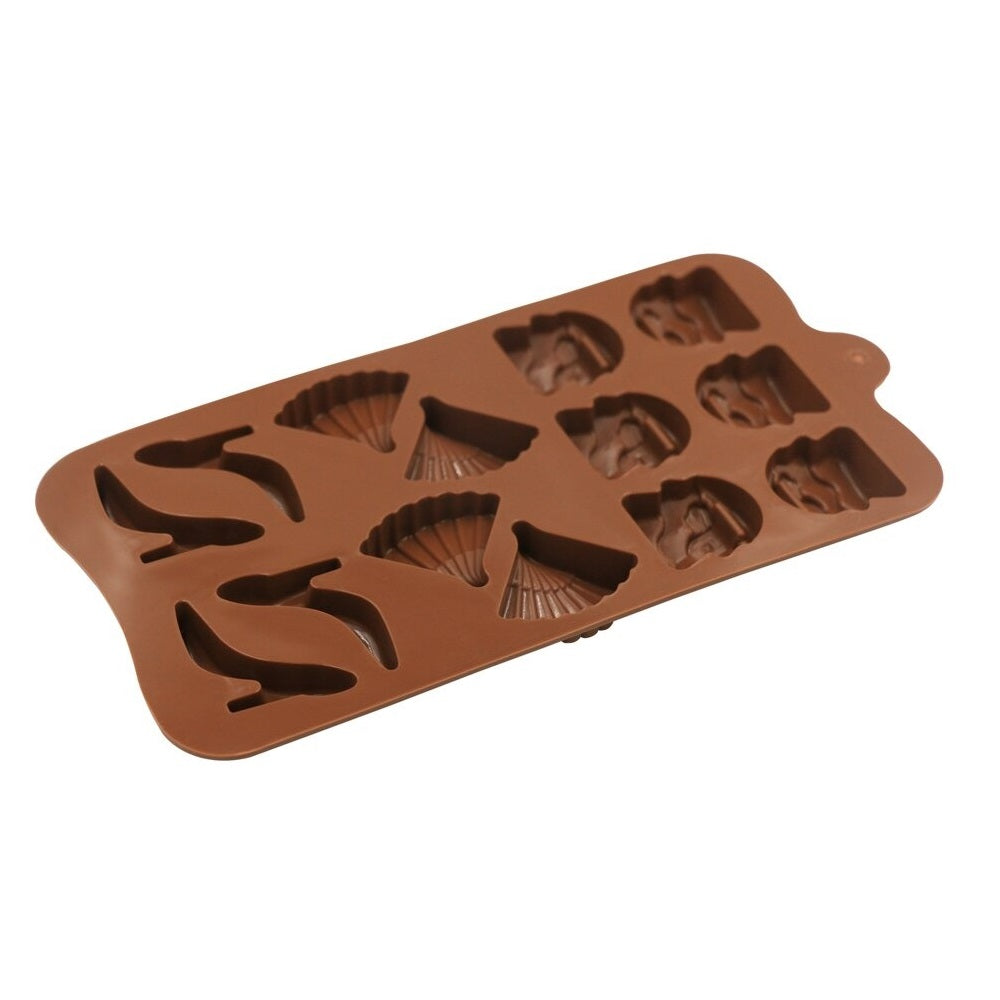 Ladies Theme Silicone Chocolate & Candy Mold 14 Cavity