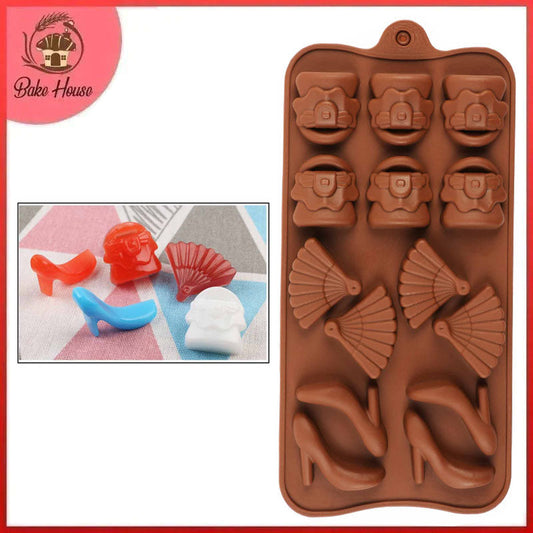Ladies Theme Silicone Chocolate & Candy Mold 14 Cavity