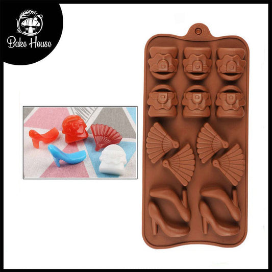 Ladies Theme Silicone Chocolate & Candy Mold 14 Cavity