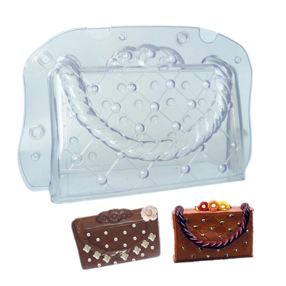 3D Clear Chocolate Mold Handbag-Shaped Fondant Mould Cake Topper Decorating  Tools Mini Candy Baking Mold Easy to Clean : Amazon.in: Home & Kitchen
