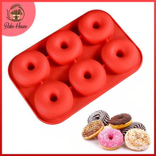 Large Size Donut Mold Silicone 6 Cavity High Quality