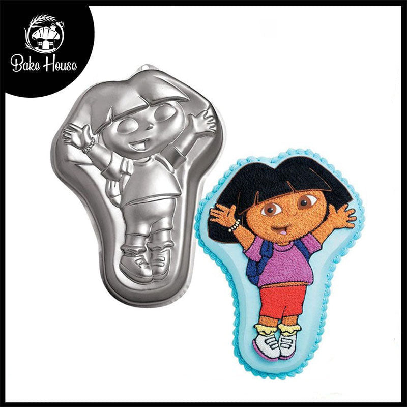 Large Size Dora Cartoon Aluminium Cake Baking Mold