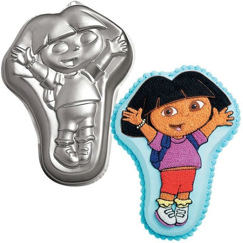 Large Size Dora Cartoon Aluminum Cake Baking Mold