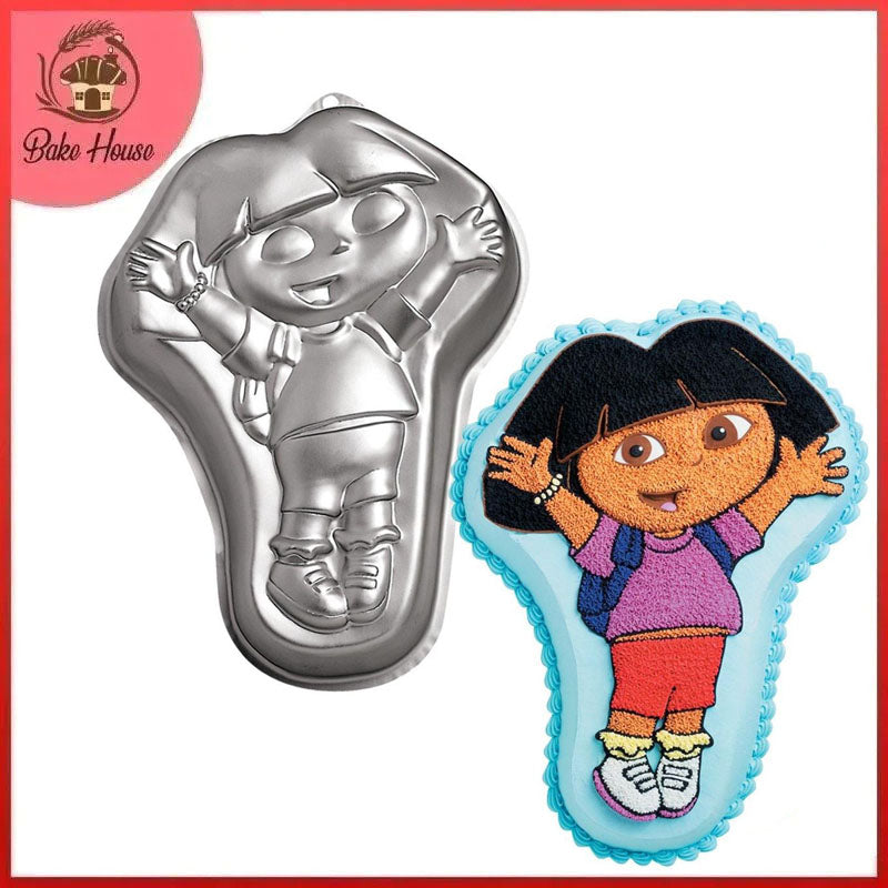 Large Size Dora Cartoon Aluminum Cake Baking Mold