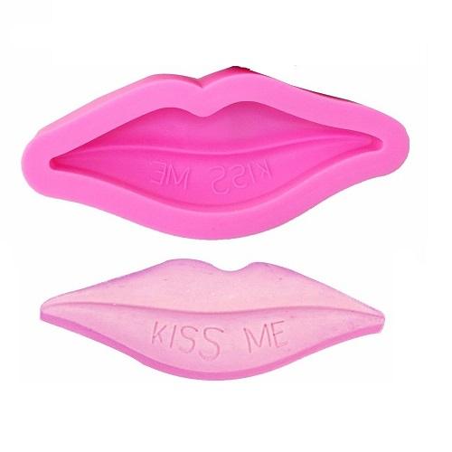 Large Size Kiss Me Lip Silicone Fondant Chocolate Mold