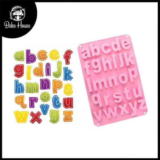 Large Size Lowercase Alphabet Silicone Chocolate Mold