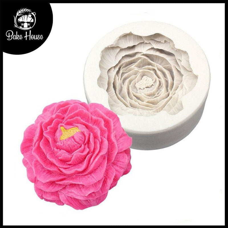 Large Size Rose Flower Silicone Fondant Mold